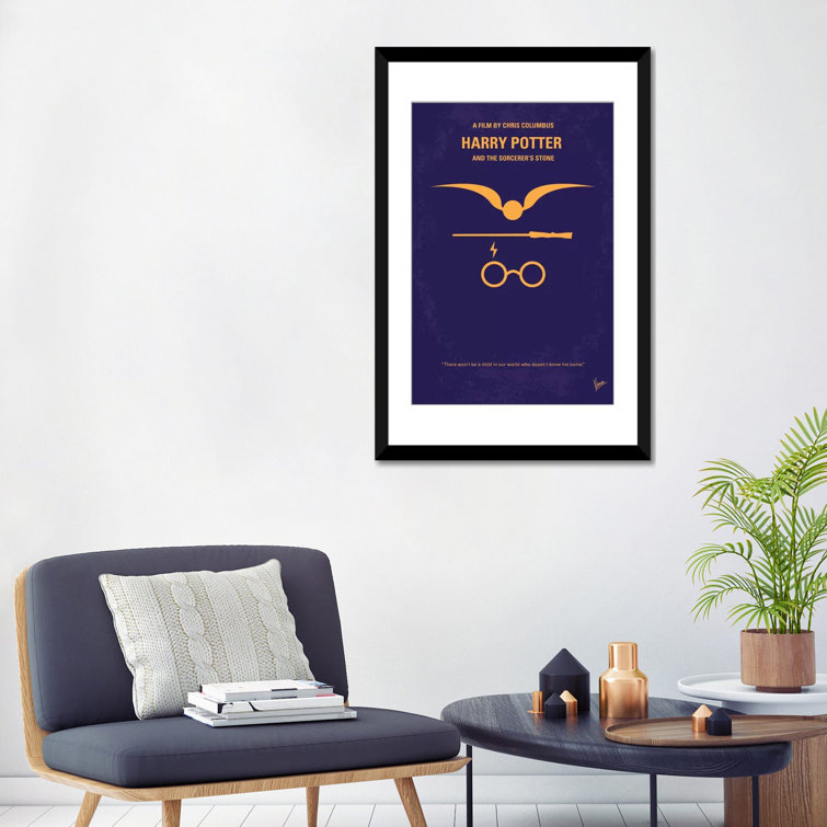 Harry Potter And The Sorcerer's Stone Minimal Movie Poster by Chungkong  Gallery-Wrapped Canvas Giclée